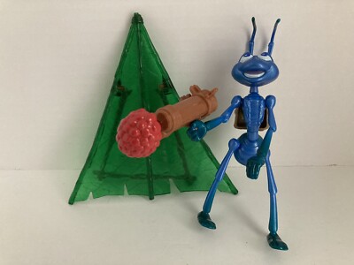 Vintage Mattel Disney Pixar A Bug's Life Hang Glider Flik Action Figure