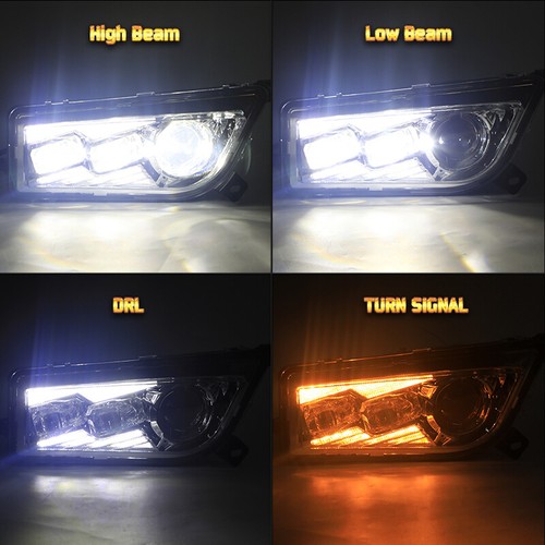 DOT Chrome 2X UTV ATV Halo LED Headlights for Polaris General RZR XP 1000 Turbo - Picture 3 of 10