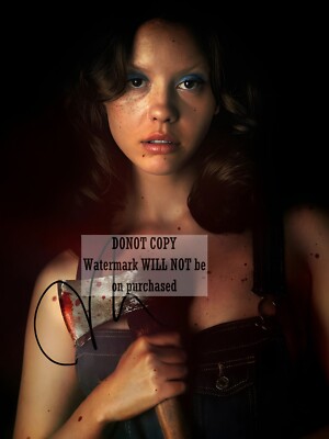 mia goth maxine 8 x10'' (20x25 cm) handsigniertes handsigniertes Foto 5456