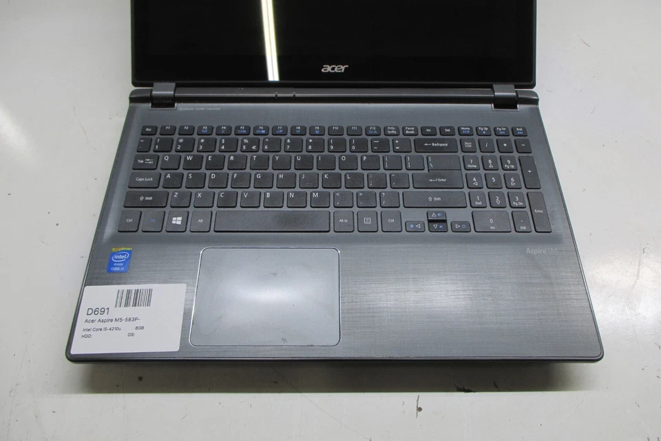 宏碁 Aspire M5-583P -5859 便携式电脑 英特尔酷睿 i5-4210u 6GB Ram 无硬盘 — 第 2/4 张图片