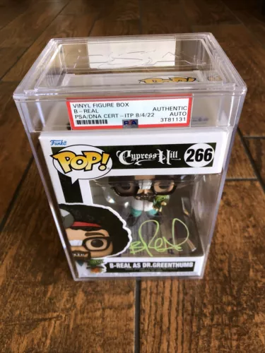 B-REAL Autograph Dr. GREENTHUMB Funko #266 PSA WITNESS Cypress Hill Encapsulated