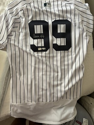 Aaron Judge New York Yankees Autographed White Nike Authentic Collection  Jersey