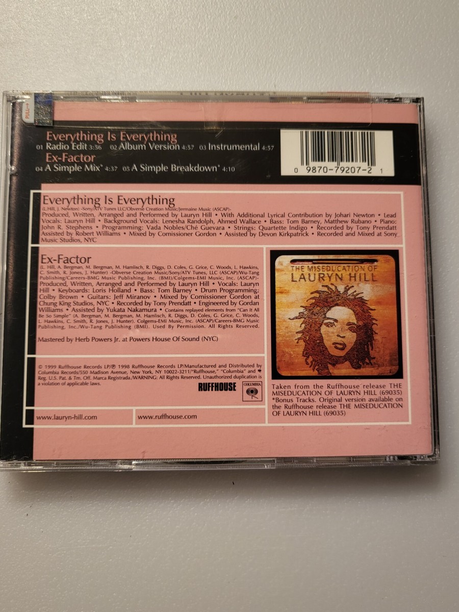 Everything Is Everything [Ruffhouse] [Maxi Single] by Lauryn Hill
