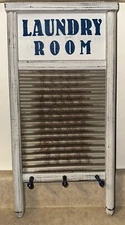 Contemporary Laundry Room Washboard Wall Hanging