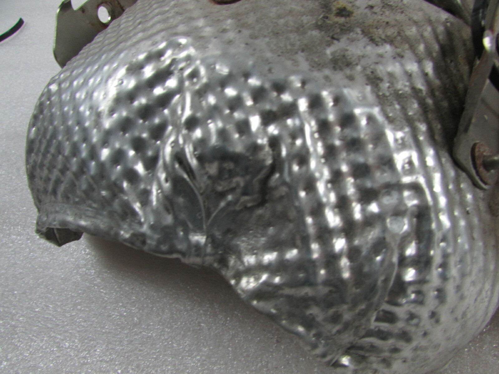 Ferrari 458 Italia, Right Catalytic Converter Heat Shield With Bracket, 263588