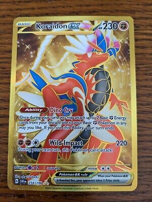 Koraidon EX Gold Card 254/198, Hobbies & Toys, Toys & Games on Carousell