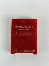 RED Sony PlayStation 2 Memory Card PS2 Fujiworks MagicGate 8MB