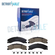 Front Ceramic Brake Pads w/ Hardware for Silverado 2500 3500 HD Suburban 3500 HD