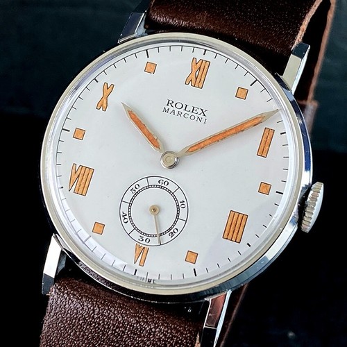 Rolex Marconi Military Style elegante antike Herrenuhr aus den 30er Jahren