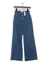 Olive Women's Jeans M Blue Cotton with Elastane Wide-Leg