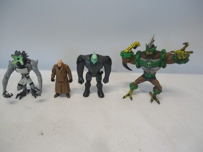 4 Ben 10 Ultimate Alien Action Figure lot Kickin Hawk Max Tetrax Benwolf 2011