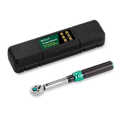 XLIT 1/4'' Click Torque Wrench, ±3% Accuracy, Smooth 72Tooth Ratchet, Dual Sca...