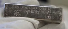 Vintage Tentex 10 oz .999 Silver Kit Kat Poured Loaf Bar RARE BULLION INGOT
