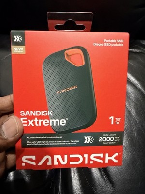 SanDisk Extreme Portable 1TB External USB-C NVMe SSD 2000MBs NEWEST MODEL-SEALED