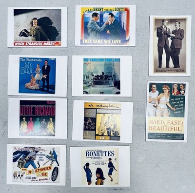 Vintage 1989 'Rip It Up!' Postcard Lot - Little Richard, Ronettes, Film Noir
