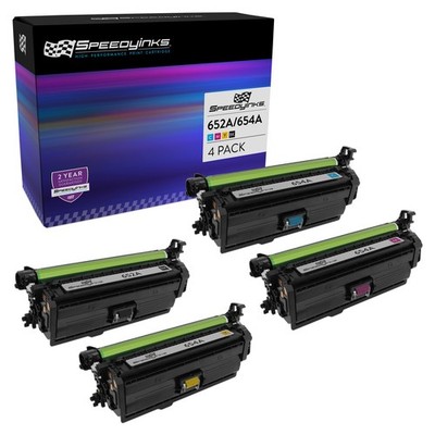 Set of 4 Reman Replacement Ink Cartridge for HP 654A