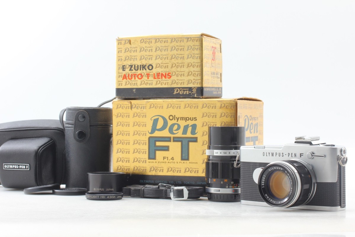 2 Lens [N MIN+++ in Box] Olympus Pen FT Half Frame Film Camera