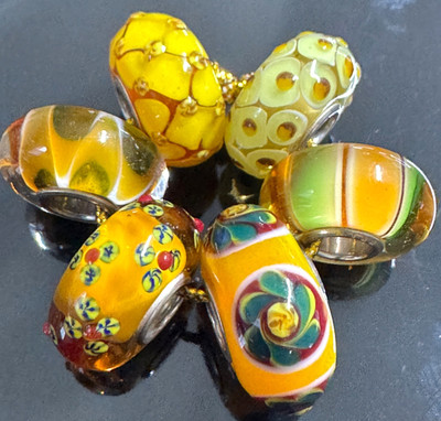 (Set of 6) Trollbeads Gorgeous Uniques Kit