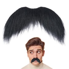 Fake Mustache for Men Classic Halloween Self Adhesive Fake Beard Novelty Stic...