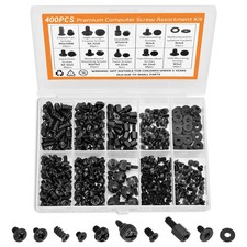 400Pcs Premium Computer Screws Kit for PC, Includes Motherboard Screws, Stand...