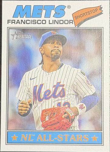 2026 Topps Heritage #146 Francisco Lindor | Baseball Card