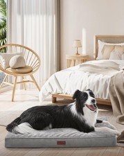 OhGeni Orthopedic Waterproof  Machine Large 35"L x 22"W x 3.5"Th , 06-Gray