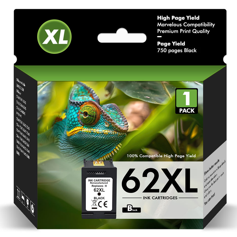 Cartucce Compatibili HP 62XL Ad Alta Capacità Per Envy E Officejet