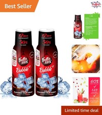 2 x 500ml  Cola Syrup | Less Sugar & 50% Real Fruit for Soda Machines