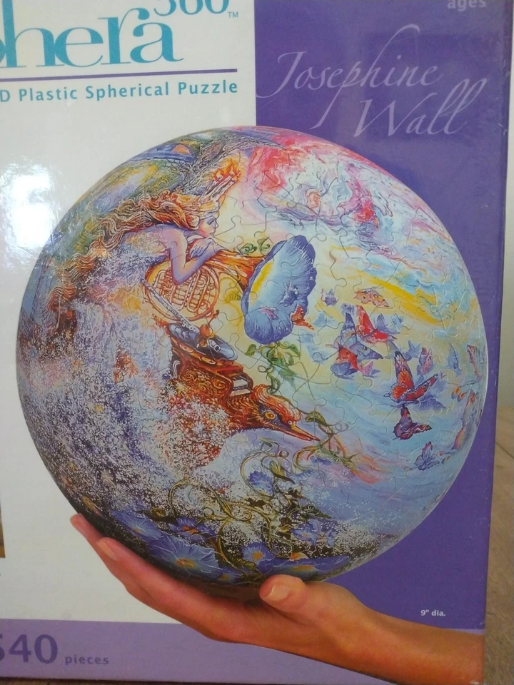 Rompecabezas esférico de plástico 3D 540 piezas Josephine Wall Queen of Night Espera 360 Foto 3 de 4