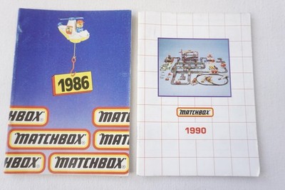 1986 & 1990 Original Matchbox Spielzeug Katalog x2 