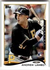 2014 Topps #54 Andrew Lambo Pittsburgh Pirates RC Baseball Rookie Card. rookie card picture
