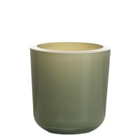 INNA-Glas Teelicht Glas Nick, GrüN-Grau, 7,5Cm, Ø7,5Cm