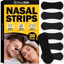 36 Count Extra Strength Hypoallergenic Nasal Strips for Snoring Relief and Sleep