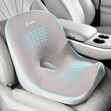 Car Seat Cushion and Lumbar Support Pillow, Larger Memory Foam Seat Cushion, ...