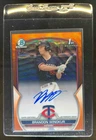 2023 Bowman Draft Brandon Winokur Chrome Auto Orange Wave Refractor 1st #4/25