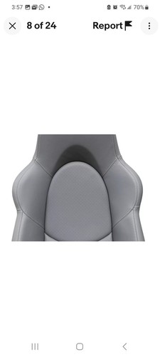 2005-2012 Porsche 987 Boxster 997 911 Adaptive Sport Seat Leather Covers Gray - Picture 5 of 24