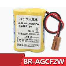 1pcs 6V 2200mAh BR-AGCF2W Battery for FANUC A98L-0031-0011 with Brown Plug New