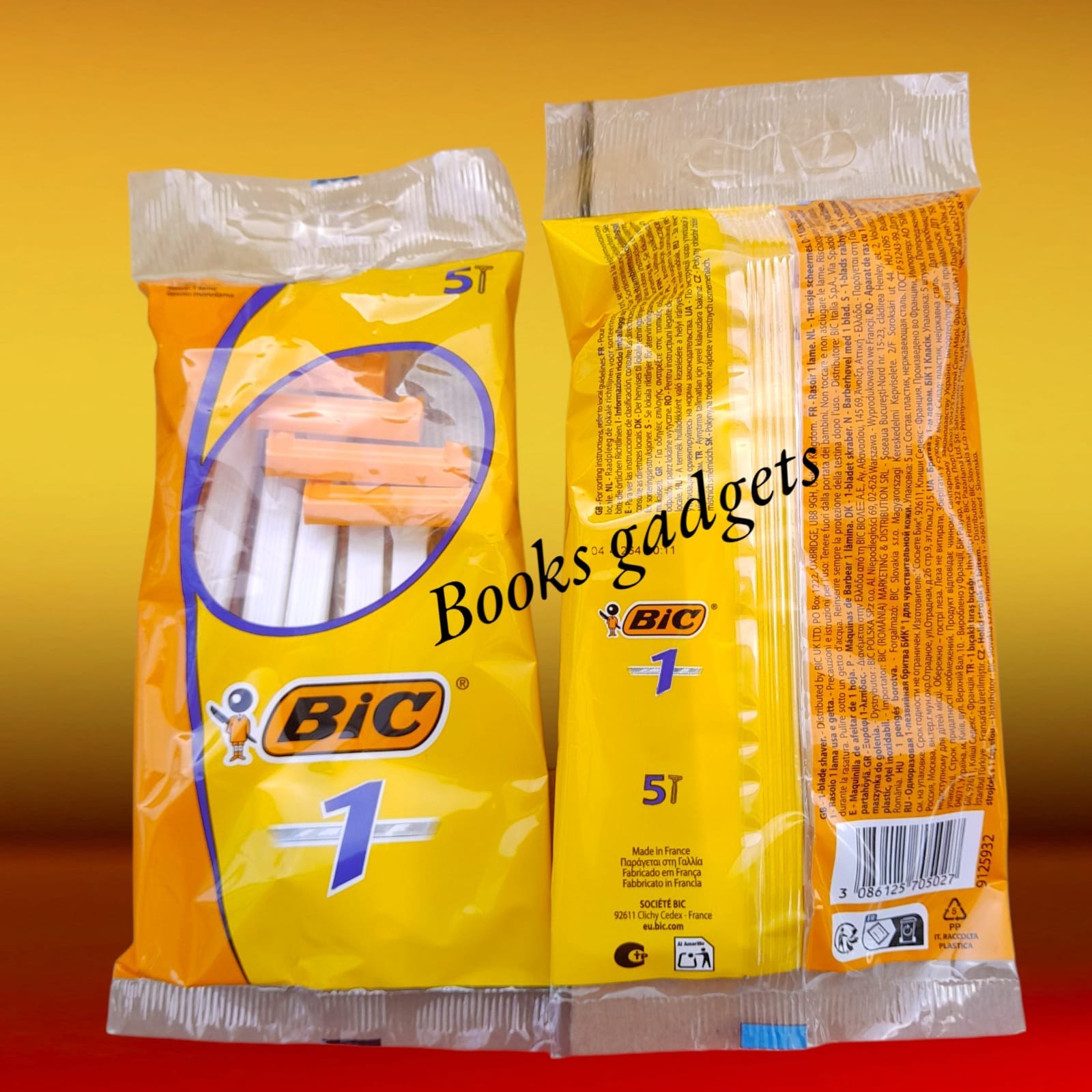 3 Confezioni (15 Lamette) Bic Rasoio Lametta Monolama Usa e Getta per Rasatura
