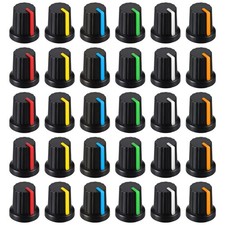 6mm Knurled Shaft Potentiometer Knob, 6 Colors Control