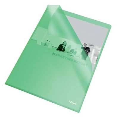 Esselte Sichthüllen Standard, DIN A4, PP, grün, 0,12 mm 1 bis 20 Stk SPARE 37%