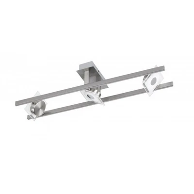 LED Deckenleuchte 3x4,5W/230V Schwenkbar Nickel Matt 900lm 67,5x16,5x16,5cm - Bild 1 von 2