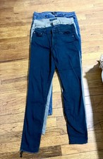Old Navy Girls Skinny Jeans Lot Size 10 Blue Assorted Denim Cotton Blend