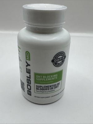Bosley MD DHT BLOCKING SUPPLEMENTS 60 capsules. Exp. 11/26. NEW.