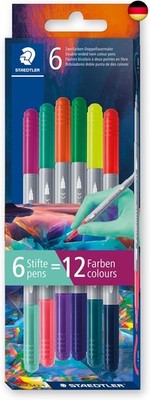 STAEDTLER STAEDTLER 3280 Doppelfasermaler zweifarbig, zwei Spitzen, zwei