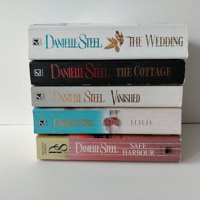 5 x Danielle Steel Vintage Taschenbücher Restposten, Konvolut Liebesromane