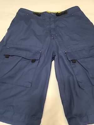 VECTOR  Performance Series Men's Blue Multi Pocket Shorts; Size S