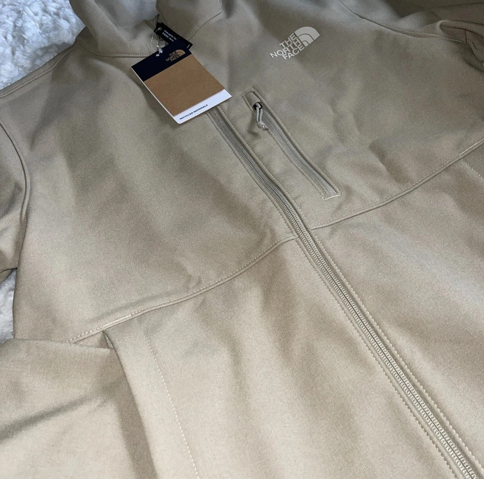 NORTH FACE Jacket Mens Small Beige Apex Bionic Wind Rain Casual Winter Coat - Image 2 of 4