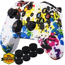 Xbox One S/X Controller Skin Graffiti YoRHa Case 8 Thumb Grips