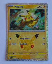 Carta Pokémon Holo Pikachu 41/128 (19/30) 30° Celebrazione NM