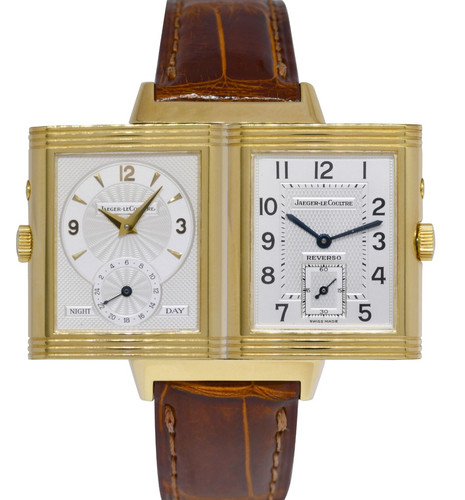 Jaeger LeCoultre Reverso Duoface 18k Yellow Gold Manual Watch 270.1.54
